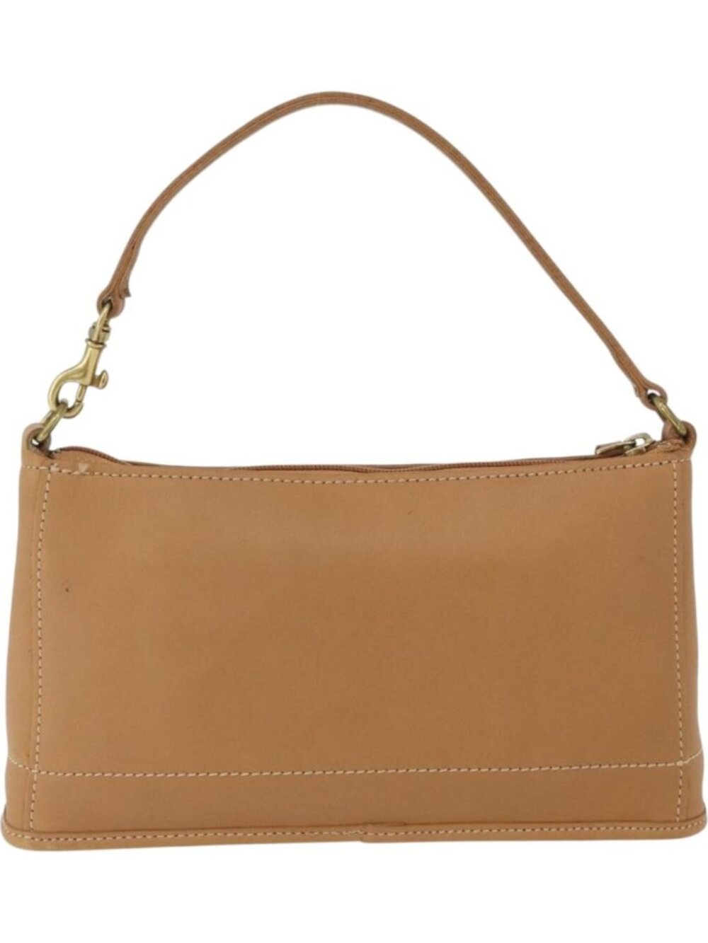 Coach Hand Pouch PVC Beige Gold - Picture 2 of 16